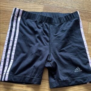 Adidas Black and Pink Athletic Shorts size small